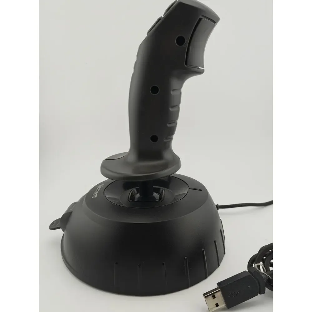 Microsoft SideWinder USB PC Flight Stick Joystick X08-59073 Tested Working